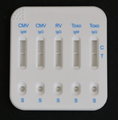 CMV IgM/IgG RV IgG TOXO IgG/IgM 복합 카세트 감수성 콜로이드 골드 소변 검사 카세트 키트