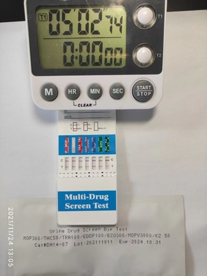 급속한 면역 검증 키트 인간 면역 결핍 바이러스 MTD/OPI/OXY/PPX/THC 약물 검사