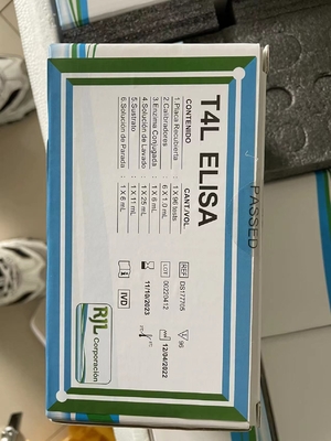 사용 편리한 FT3 ELISA 테스트 키트, 유통 기간이 길고 보존 방법은 2C-8C