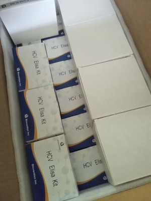 HCV ELISA 테스트 키트 정확한 테스트를 위해 교차 반응성이 없는 덩어리 샘플