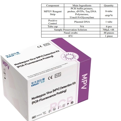 원숭이두병 바이러스 실시간 PCR 키트 MPXV 구강구조 검진 구강구조 검진