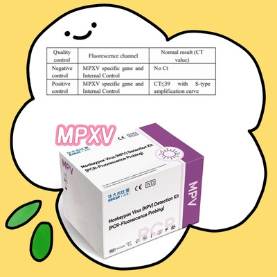 모박스 바이러스 MPXV 원숭이두 바이러스 탐지 키트 PCR-플루오레센스 탐사