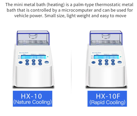 HUXI 미니 건조 목욕 건조 목욕 인큐베이터 RT + 5 °C ~ 100 °C