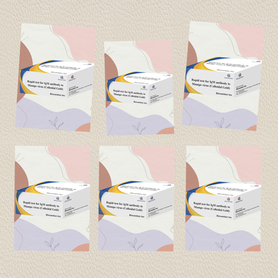 빠른 정확 콜로이드 금 빠른 테스트 IgM 암두 바이러스에 대한 항체 카세트 / 스트립 형식으로 결과를 위해