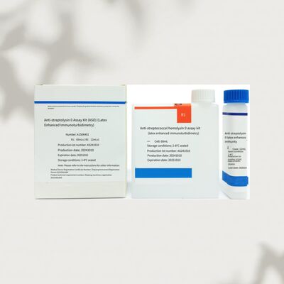 높은 감수성 ASO 반응기 96 테스트 정확한 진단을 위해 라텍스 면역 투르비디메트릭 방법을 사용하여