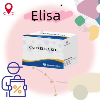 높은 감수성 CA125 ELISA 테스트 키트 96개의 테스트와 1시간의 검사시간으로 정확한 암 진단