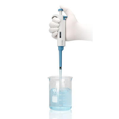 DLAB TopPette Single Channel Adjustable Micropipette with Ergonomic Design, Autoclavable Lower Part, and ISO 8655 Compliance